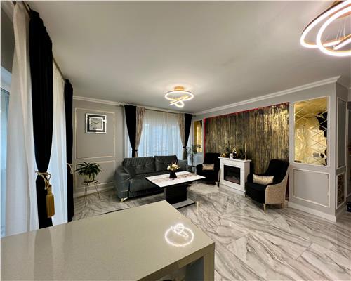 Apartament la cheie lux, living si bucatarie, 2 dormitoare, 2 bai etaj intermediar! Baciu