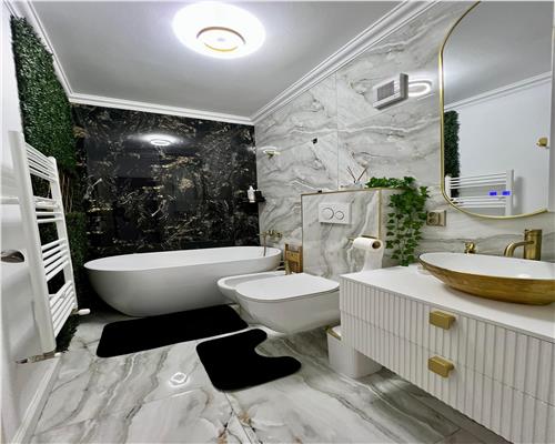 Apartament la cheie lux, living si bucatarie, 2 dormitoare, 2 bai etaj intermediar!