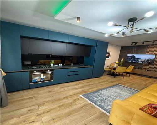 Apartament cu 3 camere, mobilat si utilat la cheie plus terasa in Floresti.
