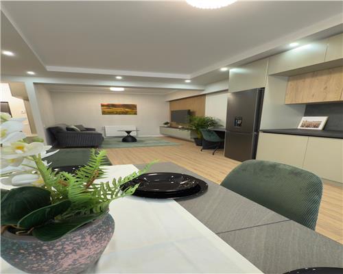2 camere suprafata utila 54 mp plus terasa, etaj intermediar in Floresti!