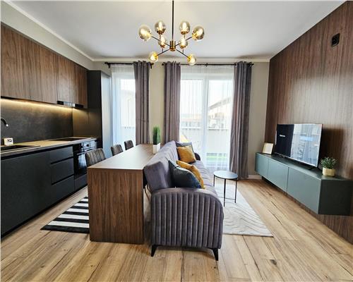 Apartament lux, la cheie cu 2 camere plus terasa foarte generoasa in Floresti!