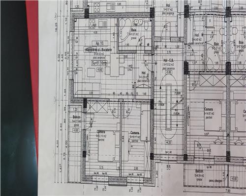 Apartament cu 3 camere, 51 mp plus balcon 6 mp etaj intermediar, zona Stejarului!