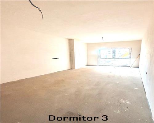 Apartament semifinisat 80 mp, 4 camere, 2 bai plus logie 10 mp, zona Tineretului!