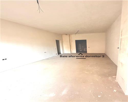 Apartament semifinisat 80 mp, 4 camere, 2 bai plus logie 10 mp, zona Tineretului!