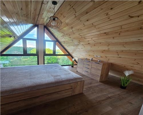 Cabana AFrame premium – confort, natură și intimitate!