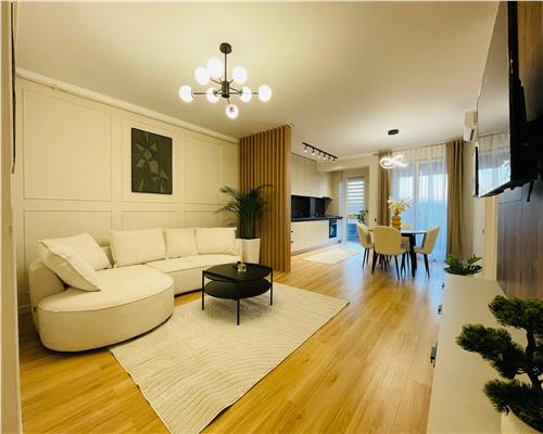 Apartament mobilat si utilat cu 2 camere la cheie in Floresti, 55 mp plus balcon 9 mp.