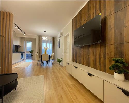 Apartament mobilat si utilat cu 2 camere la cheie in Floresti, 55 mp plus balcon 9 mp.