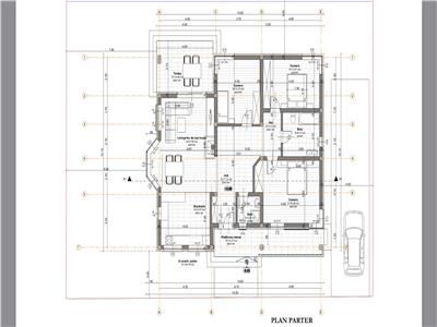 Casa individuala semifinisata 120 mp utili + terasa 35mp. Teren liber 465 mp. Zona Corusu.