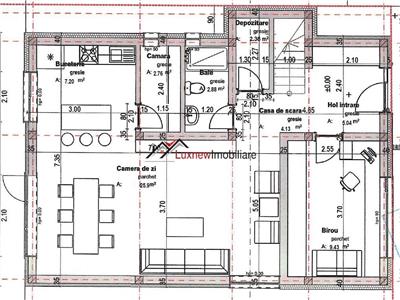 Casa individuala 4 camere, 3 bai,120 mp utili, teren liber intre 500 si 700 mp. Panorama superba.